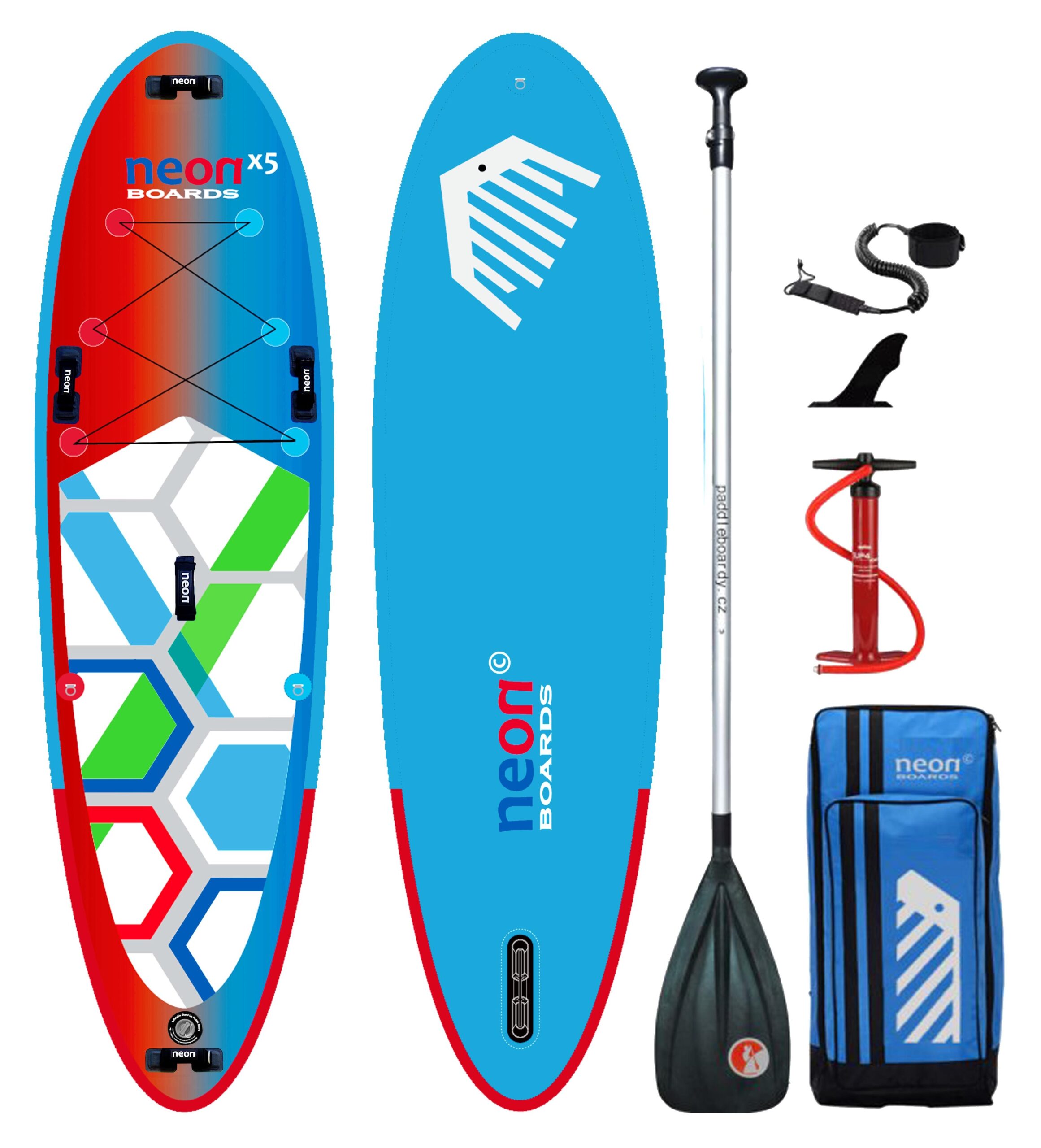 Nafukovací paddleboard Neon X5 All Family 10'4"x34"x5"