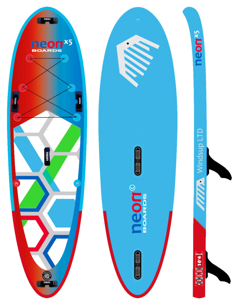 Nafukovací paddleboard Neon X5 Windsup LTD 10’4´´x34´´x6´´
