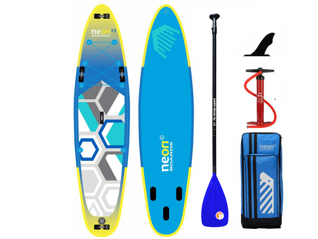 Nafukovací paddleboard Neon X3 All Stream 11’4´´x32´´x5´´ - komplet s pádlem