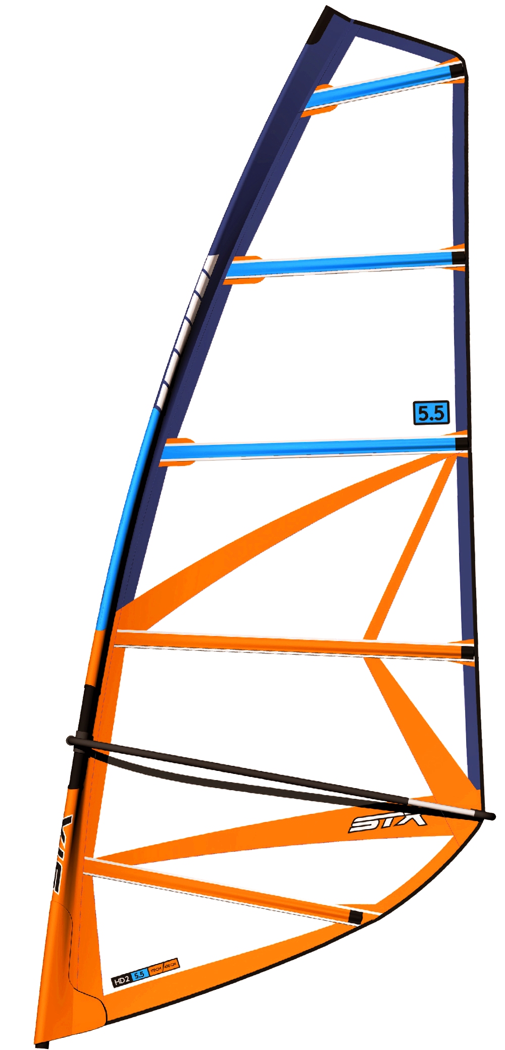 skluzový nafukovací paddleboard Neon X5 Windsup LTD 10’4´´x34´´x6´´ komplet s STX oplachtěním 5.0-6.5 m2 - Obrázek 2