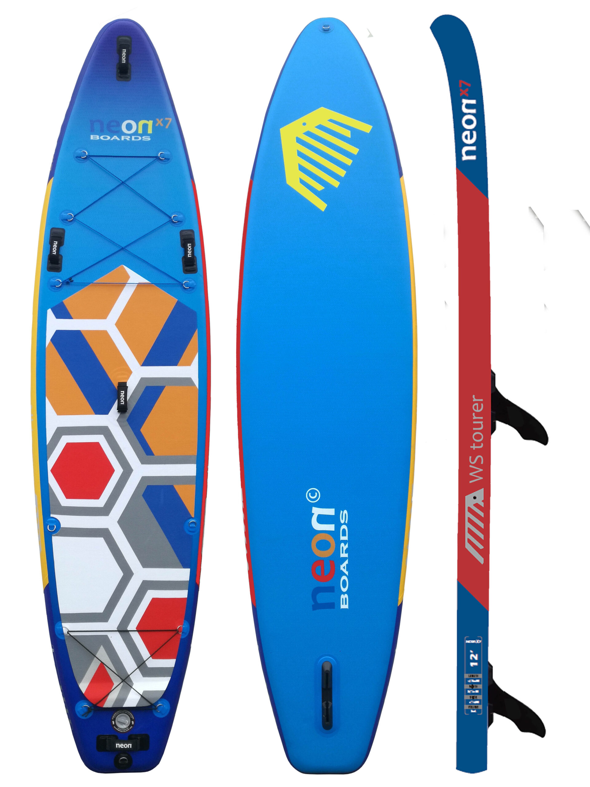 Nafukovací paddleboard Neon X7 WS Tourer 12’0″x34″x6″ komplet s STX oplachtěním 5.0 m2 - Obrázek 6