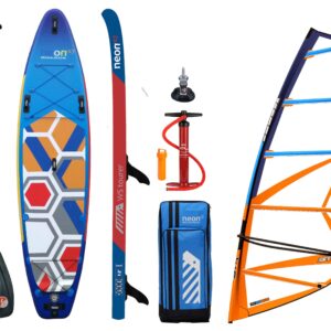 Nafukovací paddleboard Neon X7 WS Tourer 12’0″x34″x6″ komplet s STX oplachtěním 5.0 m2