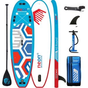 Nafukovací paddleboard Neon X1 blue MSL - All Round 10'2"x34"x6" - komplet s pádlem, leashem