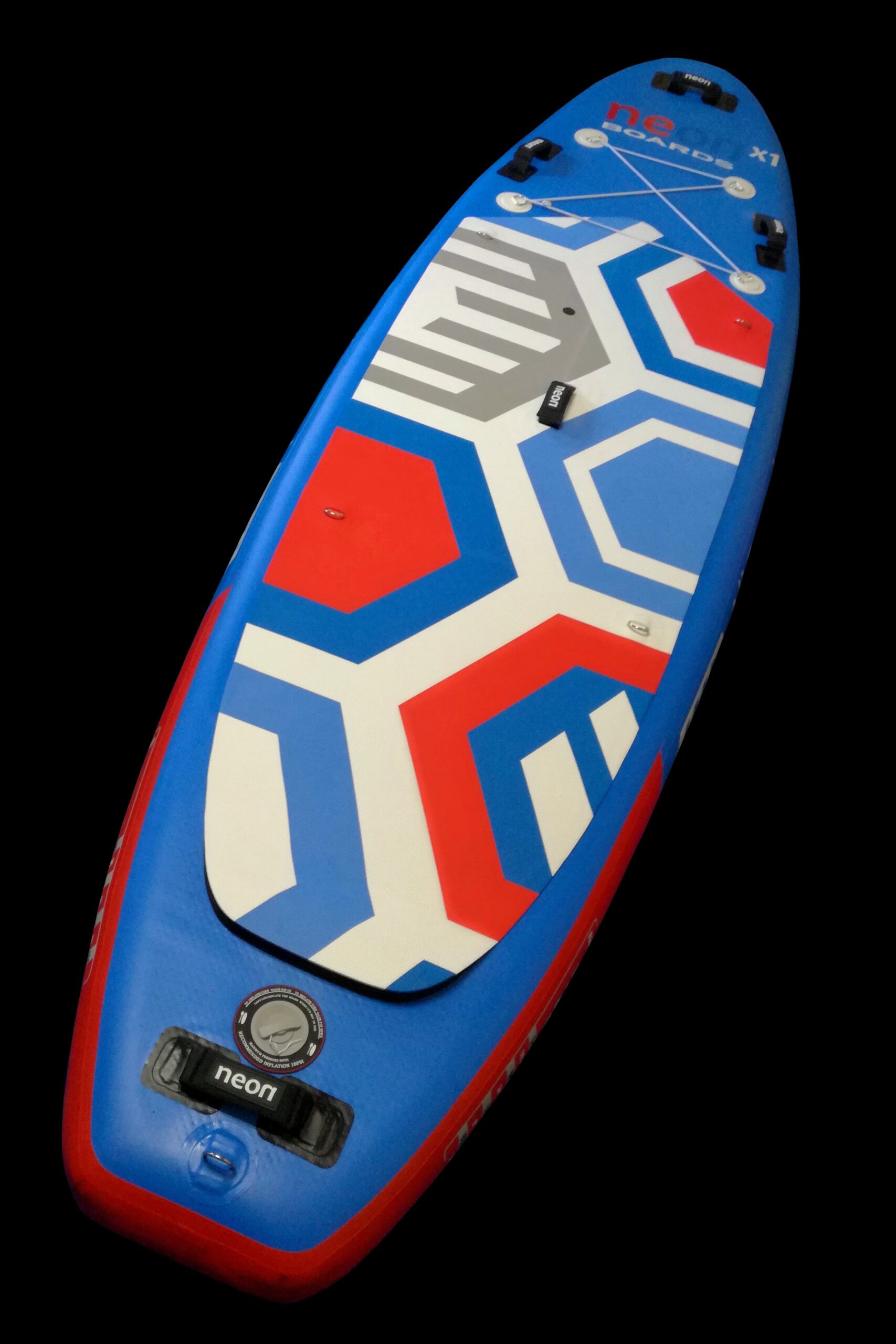 Nafukovací paddleboard Neon X1 blue MSL - All Round 10'2"x34"x6" - komplet s pádlem, leashem - Obrázek 2