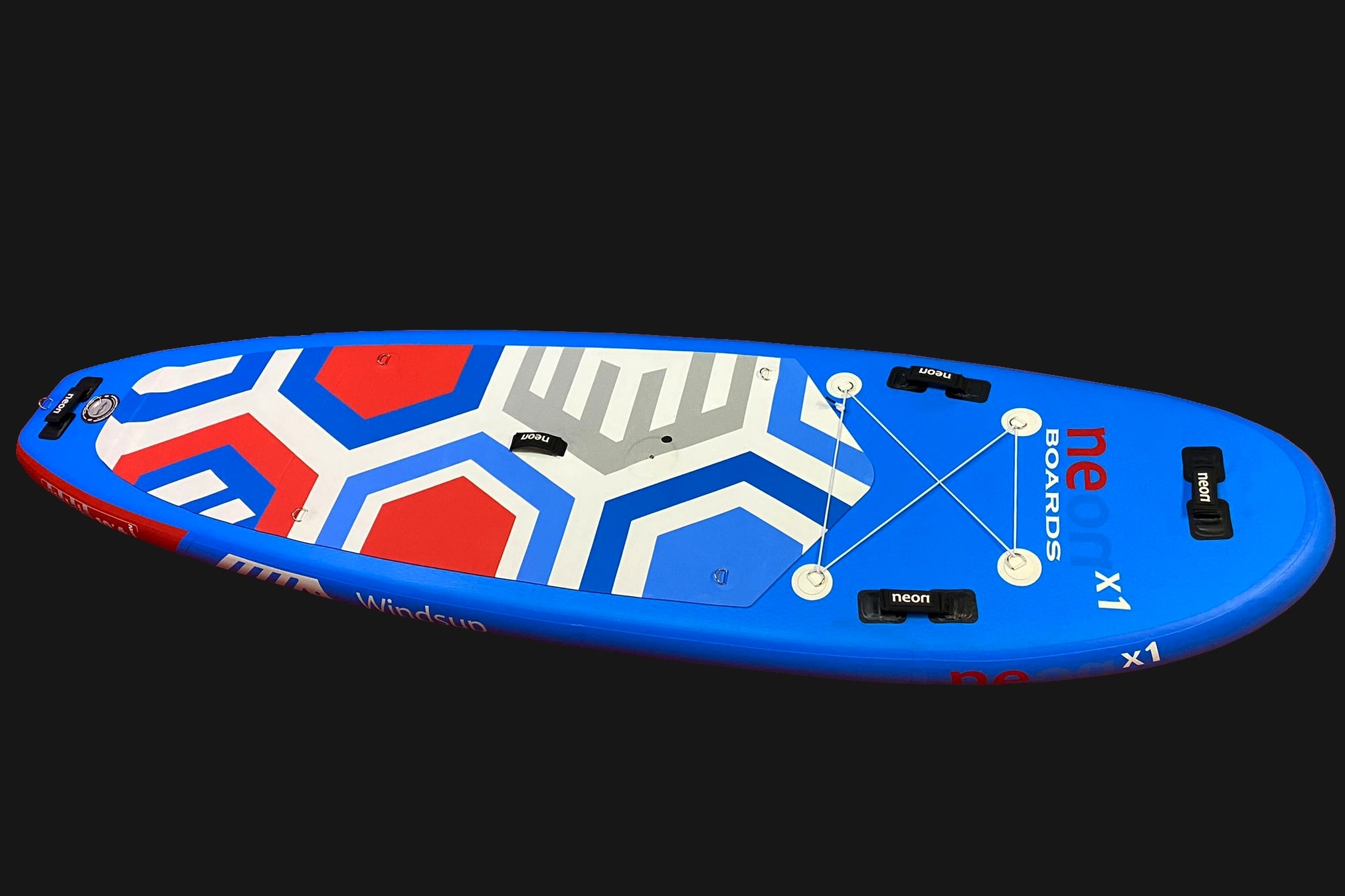 Nafukovací skluzový paddleboard Neon X1 Windsup 10'4"x34"x5" Komplet s juniorskou plachtou STX PowerKid - Obrázek 4
