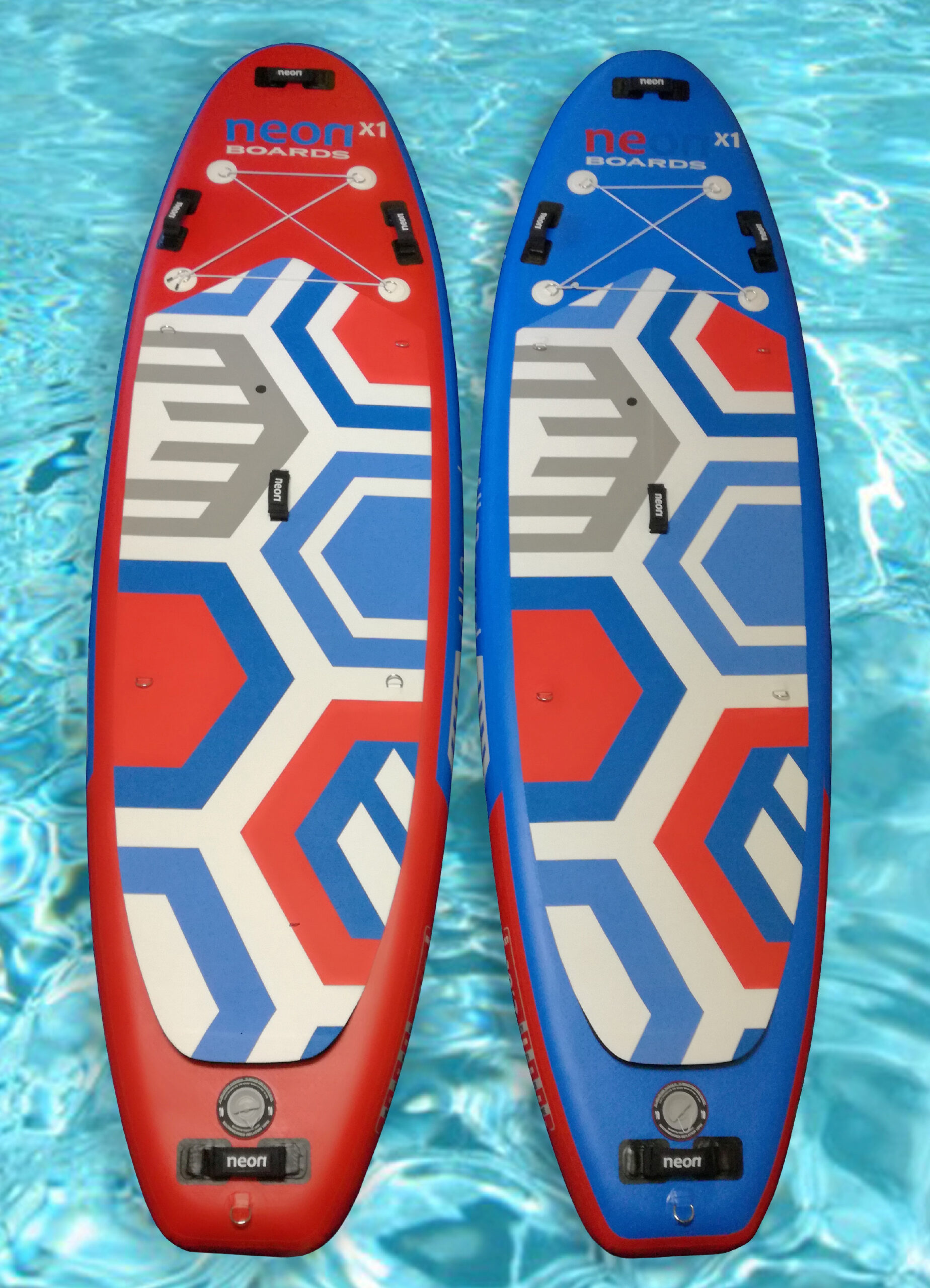 Nafukovací paddleboard Neon X1 red MSL - All Round 10'2" nebo 10'7"x34"x6" - komplet s pádlem - Obrázek 2