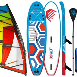 Nafukovací skluzový paddleboard Neon X1 komplet s plachtou RRD Easyride 3.5-5.0 m2