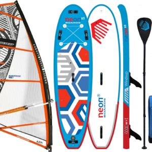 Nafukovací skluzový paddleboard Neon X1 komplet s plachtou RRD Easyride 6.0 m2