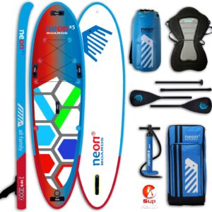 Combo pack - Nafukovací paddleboard Neon X5 - 10'5''x34''x5"