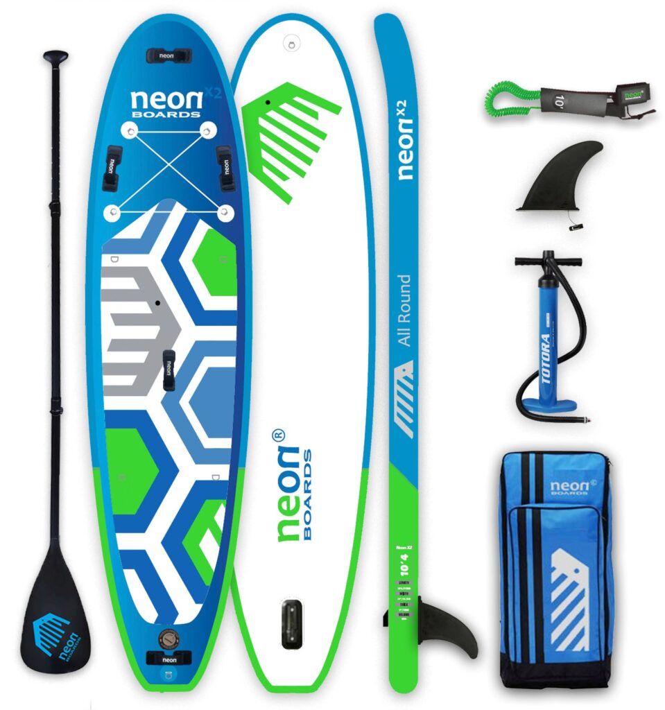 Nafukovací paddleboard Neon X2 All Round 10’4″ × 32″ × 5″ – ultralehký 7,6 kg