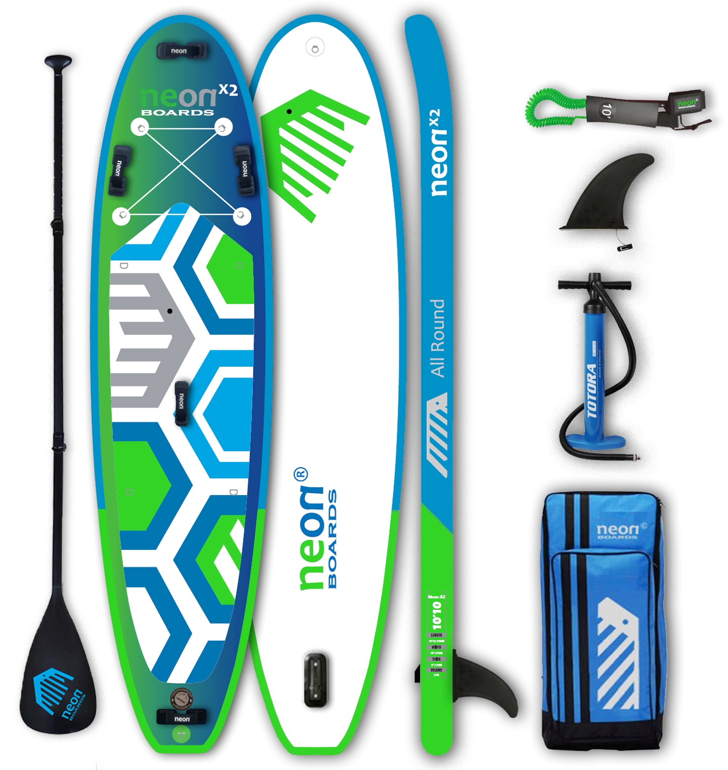 Nafukovací paddleboard Neon X2 - 10'10"x32"x6"