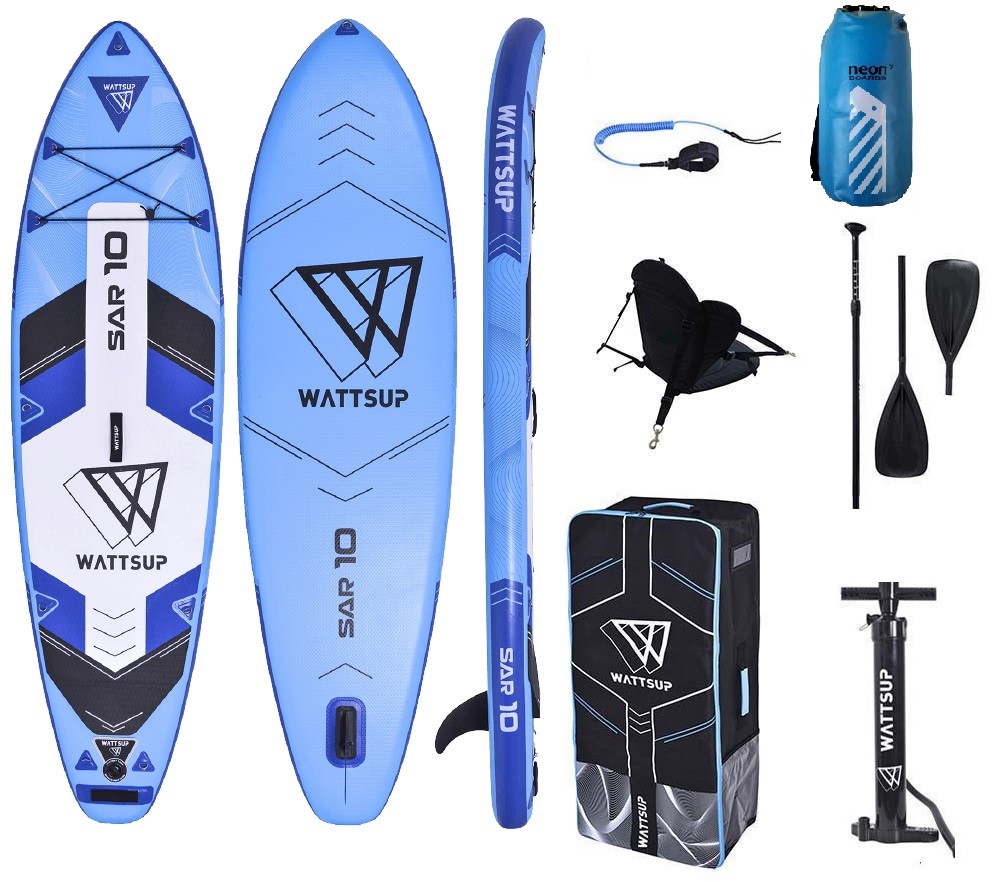 Combo pack nafukovací paddleboard Wattsup Sar - 10'0''x32''x6"