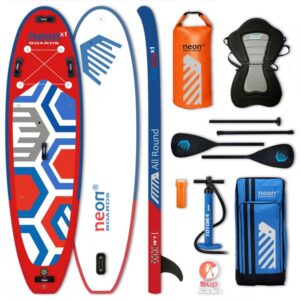 Combo pack - Nafukovací paddleboard Neon X1 - 10'7"x34"x6"