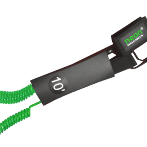 Leash na paddleboard Neon 10′ 7 mm kroucený zelený
