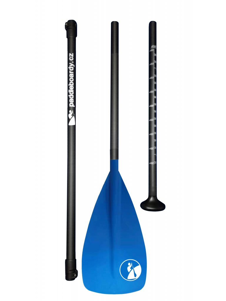 Třídílné sklolaminátové pádlo SUP Karlín 180–230 cm