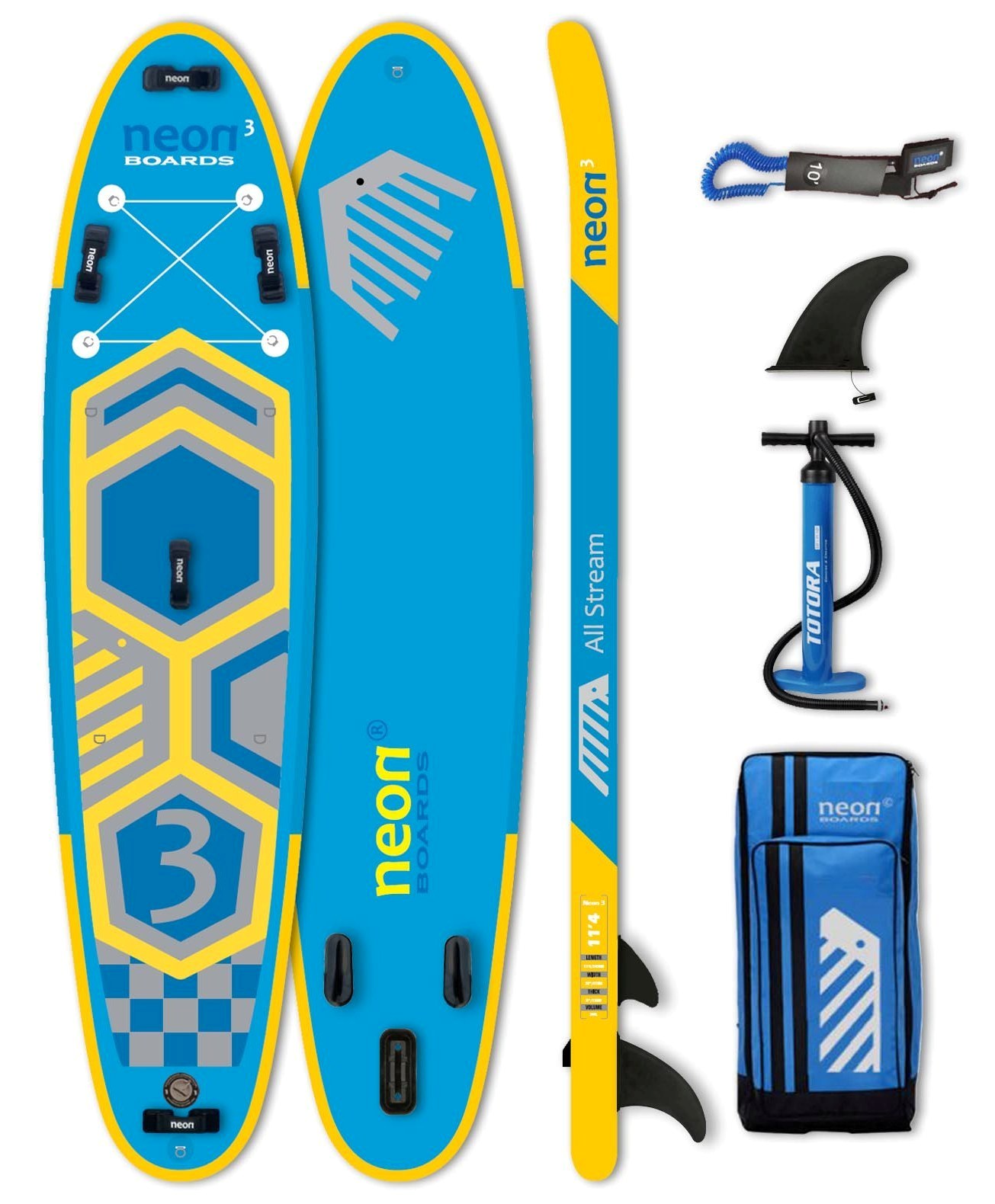 Nafukovací paddleboard Neon 3 - 11'4''x32''x6" - Obrázek 5