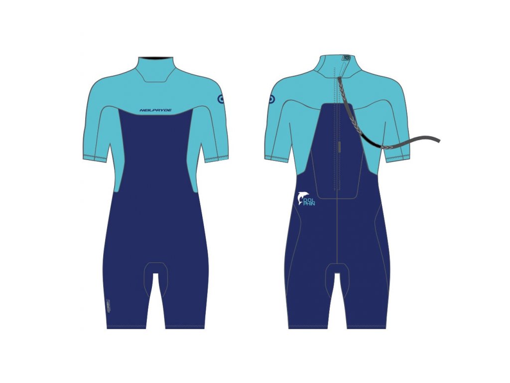 Dětský neopren Neilpryde Dolphin Back Zip Short 2/2