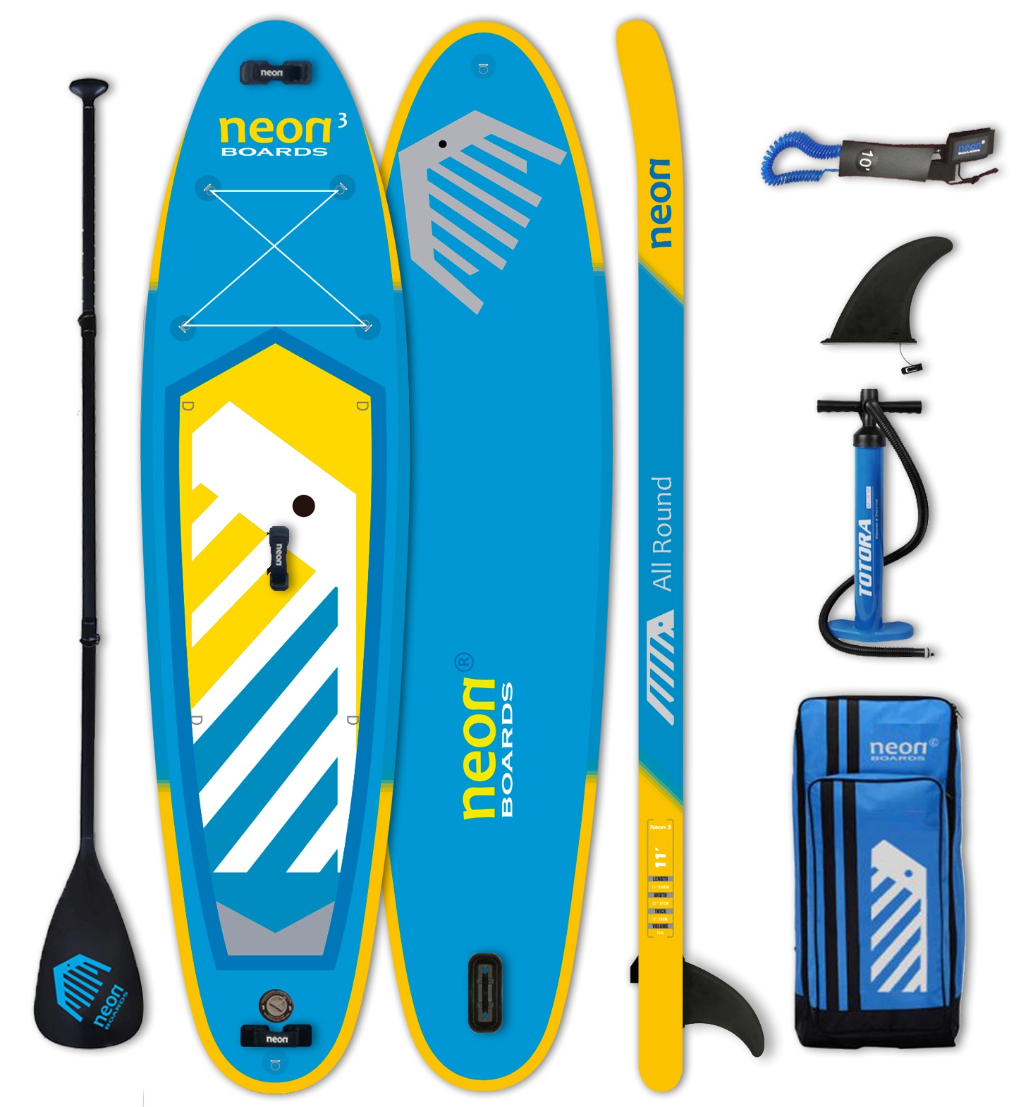 Nafukovací paddleboard Neon 3 - 11'x32''x6"