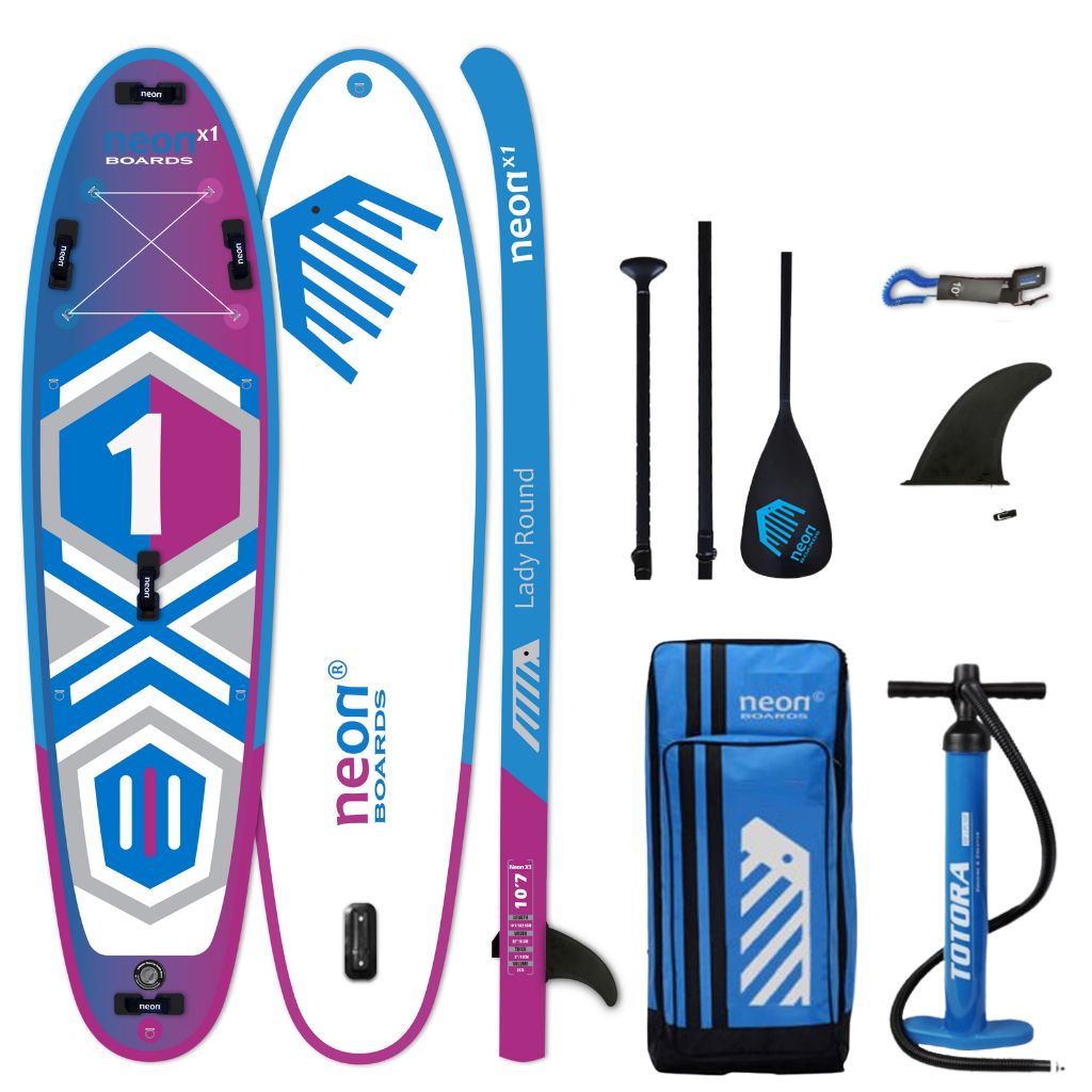 Nafukovací paddleboard Neon X1 Lady Round - 10'7"x32"x5"