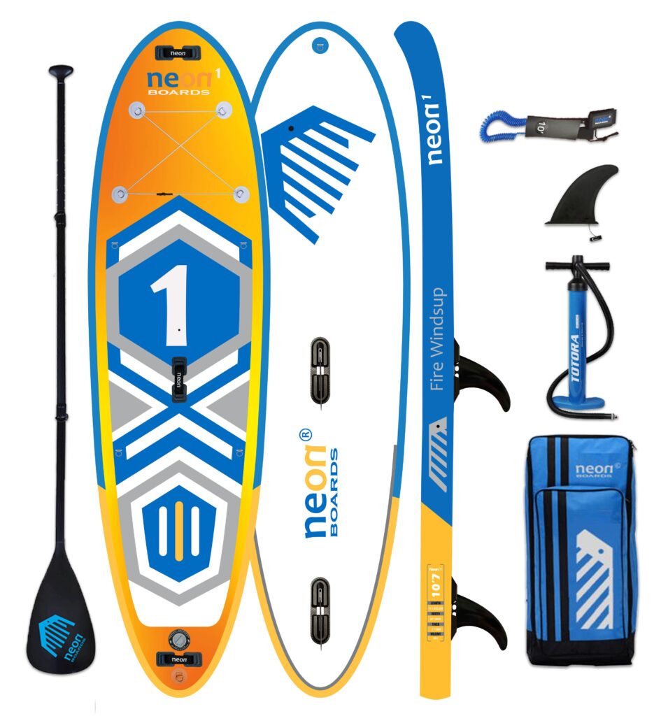 Nafukovací WindSUP Neon 1 Fire 10’7″ × 34″ × 6″