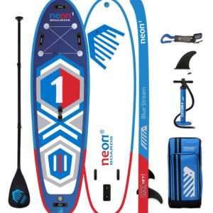Nafukovací paddleboard Neon 1 Blue Stream - 10´7"x34"x6"