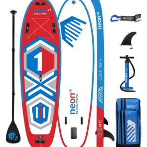 Nafukovací paddleboard Neon X1 Czech Team - 10'7"x34"x6"