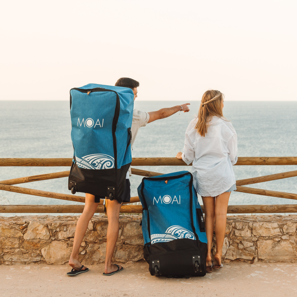 Transportní taška s kolečky na paddleboard Moai Petrol - Obrázek 2