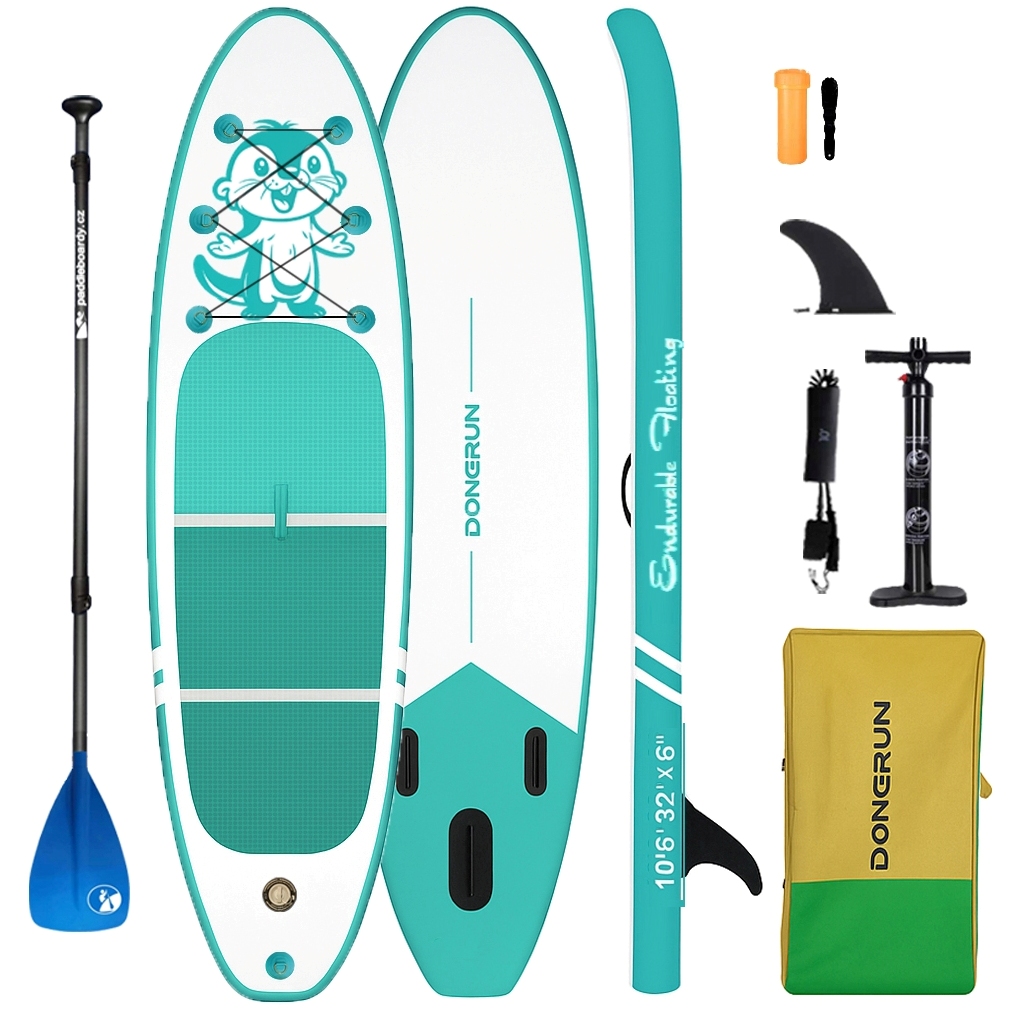 Nafukovací rodinný paddleboard Dongrun All-Round Turquise 10’6"×32"x6" - Obrázek 2