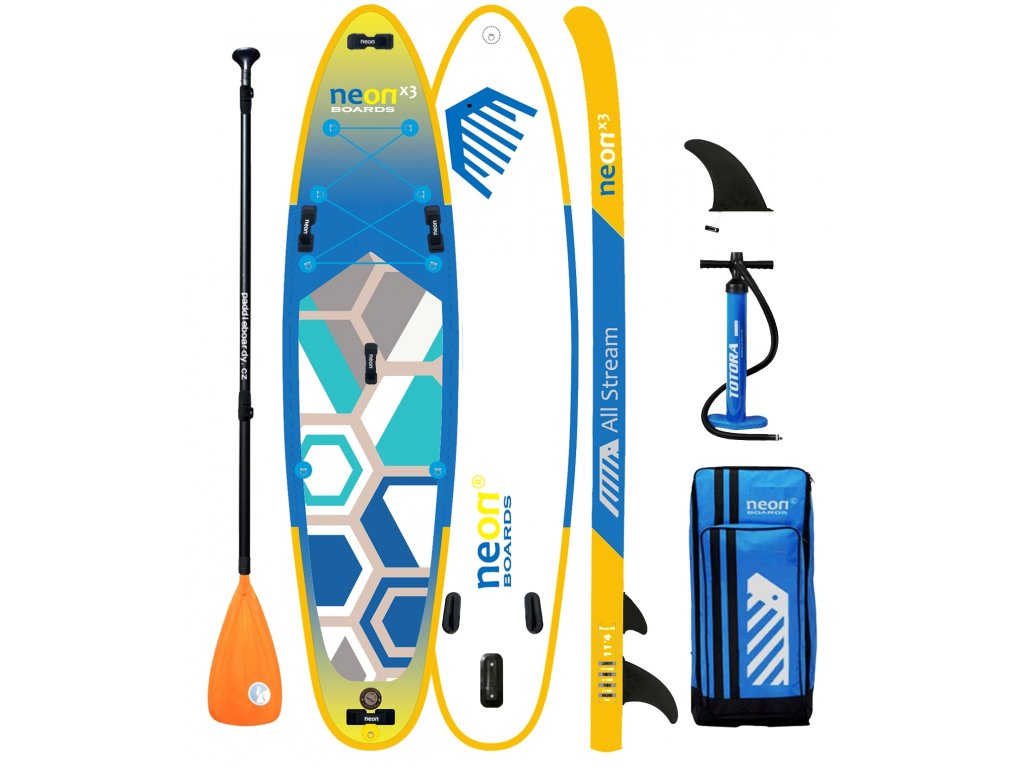 Nafukovací paddleboard Neon X3 All Stream 10'4"x32"x5" - Obrázek 4
