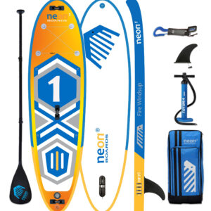 Nafukovací paddleboard Neon 1 Fire 10’7″ × 34″ × 6″ – kompletní sada